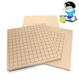 囲碁入門にとっても便利　木製小路碁盤　新桂9・13路碁盤（両用盤）アガチス