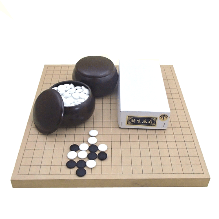 新桂１０号卓上接合碁盤と硬質ガラス碁石 楽天市場】囲碁盤セット 新桂10号卓上接合（ハギ）碁盤と硬質ガラス