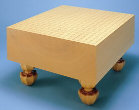 高級囲碁盤　厚さ十分　桂生地仕上げ　上物五寸足付一枚板碁盤（約15cm厚）日本棋院