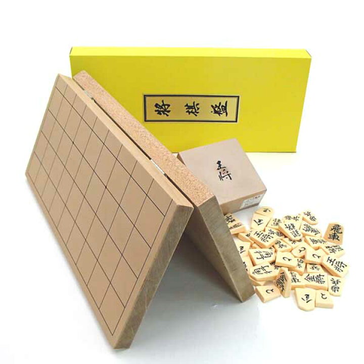 楽天市場】将棋盤セット 新桂7号折将棋盤（約20mm厚）とプラスチック製 