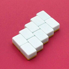 麻雀牌　ご自身でアレンジの出来る　白牌10個組　Mサイズ