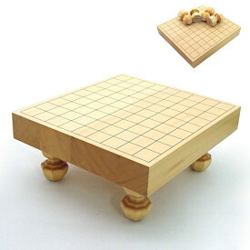 高級木製将棋盤　これって便利！ヒバ2寸卓上・足付き兼用接合将棋盤