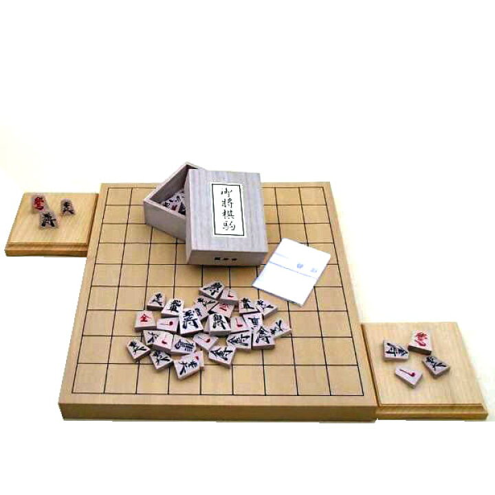 楽天市場】木製将棋盤セット 新かや1寸卓上接合将棋盤竹と将棋駒楓漆書 