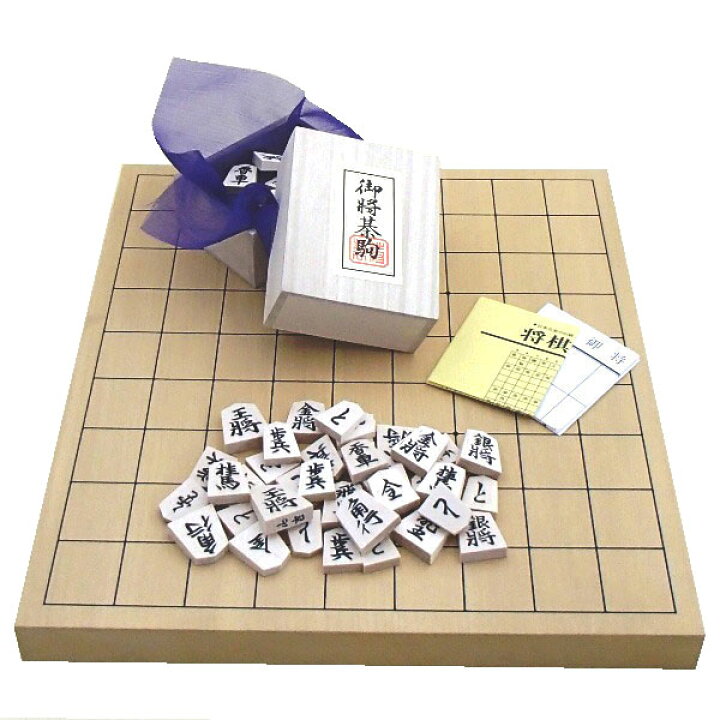 楽天市場 木製将棋セット 新かや1寸卓上接合将棋盤竹と山形天童将棋の白椿上彫将棋駒 囲碁ラボｊａｐａｎ