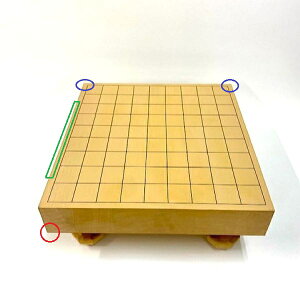木製将棋盤 新桂(しんかつら)2寸足付接合将棋盤(訳あり)