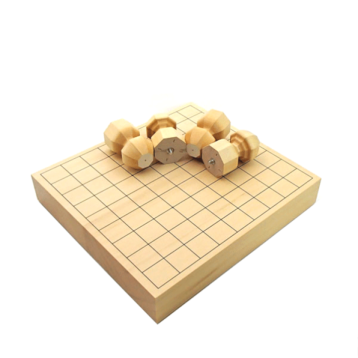 本格将棋盤　ひばの木 楽天市場】高級木製将棋盤 これって便利！ヒバ2寸卓上・足付き兼用