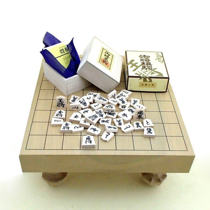 楽天市場】高級将棋盤セット 北海道産 本桂二寸足付将棋盤と山形天童の 