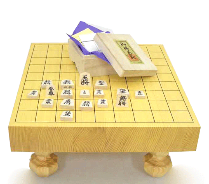 楽天市場】木製足付将棋盤セット 新かや2寸足付接合将棋盤竹と正式 