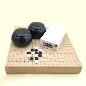 碁盤 / 碁石 セット 囲碁セット 新桂10号折碁盤セット(蛤碁石28号・木製碁笥欅特大