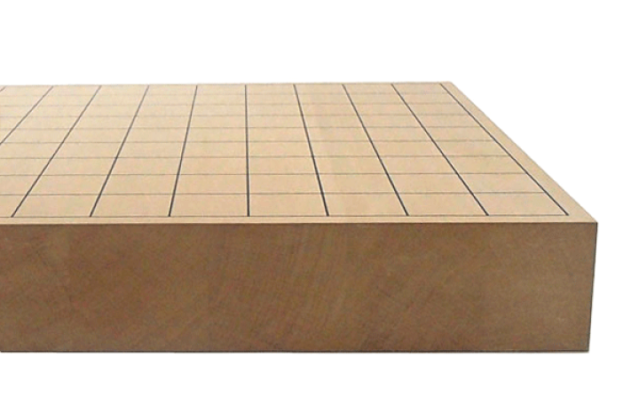 楽天市場】木製将棋盤 新桂（しんかつら）2寸卓上接合将棋盤