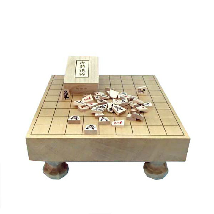 楽天市場】木製足付将棋盤セット 北海道産 本桂二寸足付将棋盤（安心 