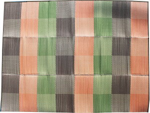 【純国産】い草ラグ 上敷き 畳カーペット ござ『和がすり』約210x280cm【裏不織布張り】 ござ ラグ い草