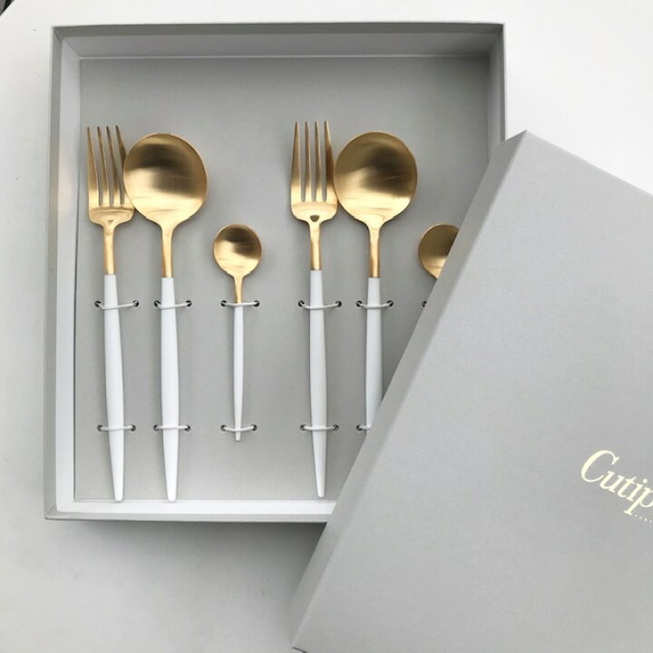 楽天市場】cutipol クチポール ディナーセット 2 GOA ホワイトゴールド 