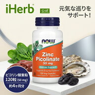 【15%OFFクーポン★7/19 20:00~7/26 01:59】NOW Foods ピコリン酸亜鉛 【 iHerb アイハーブ 公式 】 ナウ…