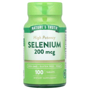Nature's Truth �Z���� �y iHerb �A�C�n�[�u ���� �z �l�C�`���[�Y�g�D���[�X �~�l���� �T�v�������g �T�v�� �^�u���b�g 200mcg 100��