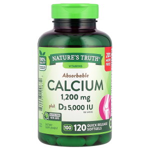 �yPOINT20�{��1/24 20:00�`1/29 1:59�zNature's Truth �J���V�E�� �y iHerb �A�C�n�[�u ���� �z �l�C�`���[�Y�g�D���[�X ���z���� �r�^�~��D3 5,000IU �~�l���� �T�v�������g �T�v�� �\�t�g�W�F�� 1,200mg 120��