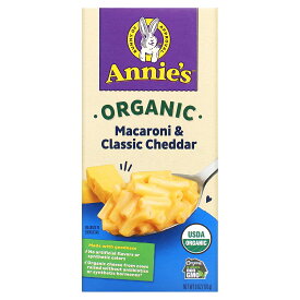 Annie's Homegrown オーガニック マカロニ & チーズ 【 iHerb アイハーブ 公式 】 アニーズホームグロウン マカロニチーズ パスタ クラシック チェダー 170g