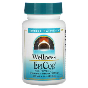 �y15%OFF�N�[�|����3/13 0:00~3/16 23:59�zSource Naturals �E�F���l�X �G�s�R�[�� �r�^�~��D3 �z�� �y iHerb �A�C�n�[�u ���� �z �\�[�X�i�`�������Y EpiCor �y�� �T�v�� �T�v�������g �J�v�Z�� 500mg 30��