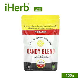 【POINT10倍★6/4 20:00~6/11 01:59】Dandy Blends インスタント たんぽぽコーヒー オーガニック 【 iHerb アイハーブ 公式 】 ダンディブレンド 有機 タンポポ茶 たんぽぽ茶 タンポポコーヒー ハーブティー カフェインフリー 粉末 パウダー 100g