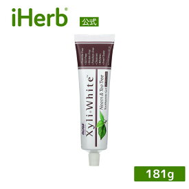 【SS限定20%OFFクーポン★6/4 20:00~6/11 01:59】NOW Foods キシリホワイト 歯磨き粉 【 iHerb アイハーブ 公式 】 ナウフーズ ソリューションズ XyliWhite ハミガキ粉 フッ素 無添加 不使用 ニーム ティーツリー ミント風味 181g