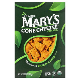 Mary's Gone Crackers チージー クラッカー 【 iHerb アイハーブ 公式 】 メアリーズゴーンクラッカーズ グルテンフリー オーガニック チーズ ハーブ 120g