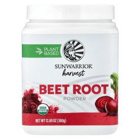 Sunwarrior ビートルート パウダー オーガニック 【 iHerb アイハーブ 公式 】 サンウォーリアー 有機 ビーツ ビート ルート 根 スーパーフード 粉末 360g