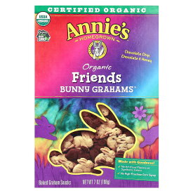 【POINT20倍★7/18 0:00〜7/26 1:59】Annie's Homegrown バーニー グラハム スナック 【 iHerb アイハーブ 公式 】 アニーズホームグロウン 有機 オーガニック フレンズベイク クッキー チョコレートチップ チョコレート ハチミツ 198g