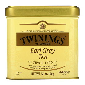 Twinings アールグレイティー 【 iHerb アイハーブ 公式 】 トワイニング ライト アールグレイ 紅茶 ベルガモット 茶葉 100g