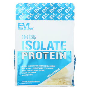 EVLution Nutrition 100% �A�C�\���[�g �v���e�C�� �y iHerb �A�C�n�[�u ���� �z �G�{�����[�V�����j���[�g���V���� �z�G�C �^���p�N�� �O���^�~�� BCAA �A�~�m�_ �p�E�_�[ ���� �v���[�� ������ 454g