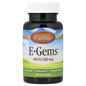 Carlson E-�W�F�� �y iHerb �A�C�n�[�u ���� �z �J�[���\�� �r�^�~��E �r�^�~�� E �g�R�t�F���[�� �r�^�~���T�v�� E-�W�F���X �T�v�������g �T�v�� �\�t�g�W�F�� 268mg 400IU 60��