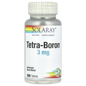 Solaray テトラ ボロン 【 iHerb アイハーブ 公式 】 ソラレー ほう素 ホウ素 ミネラル Tetra-Boron サプリメント サプリ タブレット 3mg 100粒