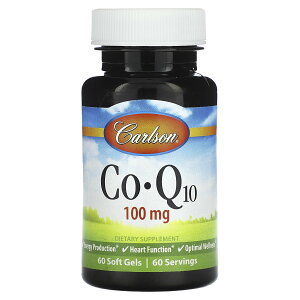 Carlson RGUCQ10 y iHerb ACn[u  z J[\ CoQ10 RGUC Q10 Co-Q10 rLm r^~E Tvg Tv \tgWF 100mg 60