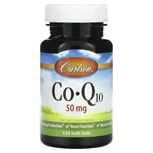 Carlson RGUCQ10 y iHerb ACn[u  z J[\ CoQ10 RGUC Q10 Co-Q10 rLm r^~E Tvg Tv \tgWF 50mg 120