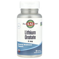 【7,000円以上購入で20%OFFクーポン★9/4 20:00~9/11 01:59】KAL オロチン酸リチウム 【 iHerb アイハー…