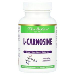 �y15%OFF�N�[�|����4/14 20:00~4/20 23:59�zParadise Herbs L-�J���m�V�� �y iHerb �A�C�n�[�u ���� �z �p���_�C�X�n�[�u �J���m�V�� �A�~�m�_ �T�v�������g �T�v�� �x�W�J�v�Z�� 60��