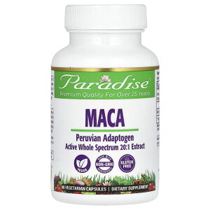 �y15%OFF�N�[�|����4/14 20:00~4/20 23:59�zParadise Herbs �}�J �y iHerb �A�C�n�[�u ���� �z �p���_�C�X�n�[�u �}�J�� �}�J�G�L�X �}�J���G�L�X �y���[�Y �T�v�������g �T�v�� �x�W�J�v�Z�� 60��
