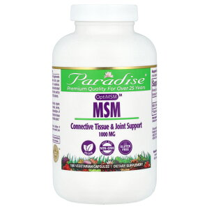 �y15%OFF�N�[�|����4/14 20:00~4/20 23:59�zParadise Herbs MSM �y iHerb �A�C�n�[�u ���� �z �p���_�C�X�n�[�u ���`���X���t�H�j�����^�� �T�v�������g �T�v�� �x�W�J�v�Z�� 1,000mg 180��