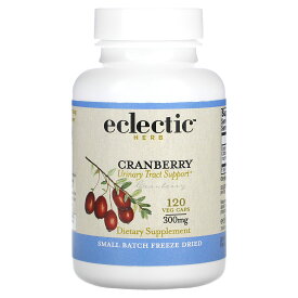【POINT20倍★7/15 0:00〜23:59限定】Eclectic Institute クランベリー 【 iHerb アイハーブ 公式 】 エクレクティック インスティテュート 有機 フリーズドライ オーガニック 乾燥 ハーブ 未加工 サプリメント サプリ ベジカプセル 300mg 120粒