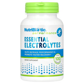 NutriBiotic エッセンシャル エレクトロライト 【 iHerb アイハーブ 公式 】 ニュートリバイオティック 必須電解質 ビタミンC カルシウム マグネシウム 亜鉛 クロム サプリメント サプリ ヴィーガンカプセル 100粒