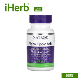 【マラソン期間限定MAX P20倍】Natrol アルファリポ酸 【 iHerb アイハーブ 公式 】 ナトロール α-リポ酸 サプリメント サプリ カプセル 300mg 50粒