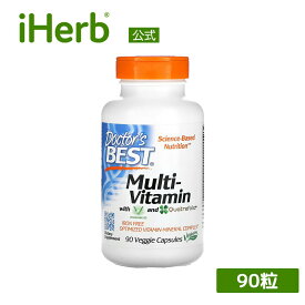 【20%OFFクーポン★3/18 0:00~3/30 23:59】Doctor's Best マルチビタミン 【 iHerb アイハーブ 公式 】 ドクターズベスト ビタミン ミネラル ビタシャインD3 クアトレフォリック サプリメント サプリ 健康食品 栄養補助食品 植物性 ベジカプセル 90粒