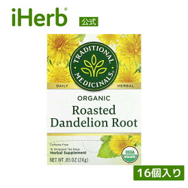 【15%OFFクーポン★5/9 20:00~5/16 01:59】Traditional Medicinals たんぽぽコーヒー オーガニック 【 iHerb アイハーブ 公式 】 トラディショナル メディシナル 有機 たんぽぽ茶 タンポポコーヒー ハーブティー カフェインフリー ティーバッグ 16個 24g
