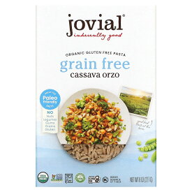 Jovial 有機 キャッサバパスタ 【 iHerb アイハーブ 公式 】 ジョビアル オーガニック グルテンフリー 穀物不使用 リゾーニ 227g