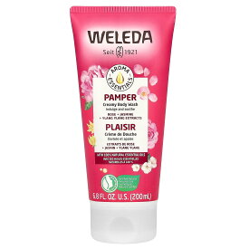 Weleda パンパー クリーミー ボディウォッシュ 【 iHerb アイハーブ 公式 】 ヴェレダ アロマエッセンス配合 ローズ ジャスミン イランイランエキス 200ml