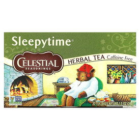 セレッシャル ハーブティー スリーピータイム 【 iHerb アイハーブ 公式 】 セレッシャルシーズニング Celestial Seasonings カモミール スペアミント レモングラス カフェインフリー ティーバッグ 29g 20個