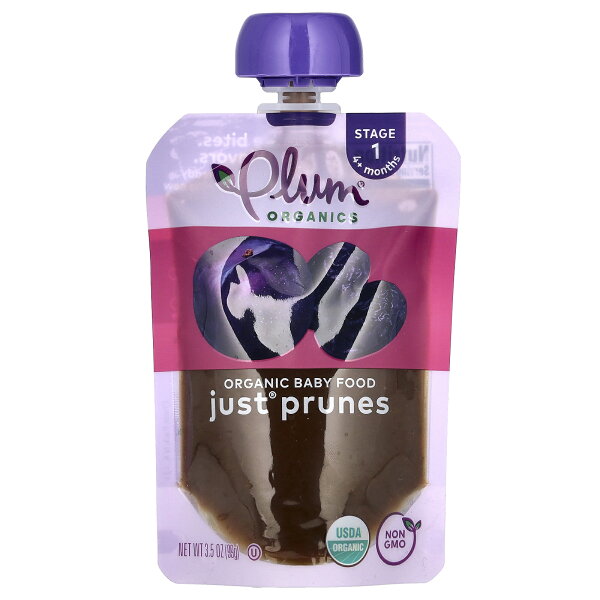 【7,000円以上購入で20%OFFクーポン★9/4 20:00~9/11 01:59】Plum Organics オーガニック ベビーフード 【 iHerb アイハーブ 公式 】 プラムオーガニックス 離乳食 プルーン 99g