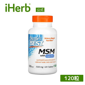 �yPOINT20�{��01/09 20:00�`1/16 01:59�zDoctor's Best MSM �y iHerb �A�C�n�[�u ���� �z �h�N�^�[�Y�x�X�g OptiMSM �I�v�e�BMSM ���`���T���t�H�j�����^�� ���� �C�I�E �T�v�������g �T�v�� �^�u���b�g 1,500mg 12