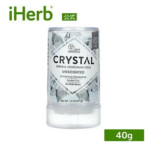 �y15%OFF�N�[�|����7/19 20:00~7/26 01:59�zCrystal Body Deodorant �~�l�����f�I�h�����g�X�e�B�b�N �y iHerb �A�C�n�[�u ���� �z �N���X�^���{�f�B�f�I�h�����g �f�I�h�����g ������ 40g