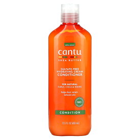 Cantu クリーム コンディショナー 【 iHerb アイハーブ 公式 】 キャントゥー シアバター 硫酸塩フリー 保湿 カーリーヘア コイリーヘア ウェービーヘア ダメージ毛 髪用 400ml