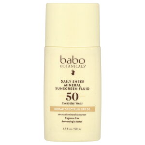 �y15%OFF�N�[�|����5/23 20:00~5/27 01:59�zBabo Botanicals �V�A�[ �~�l���� ���Ă��~�� �y iHerb �A�C�n�[�u ���� �z �o�{�{�^�j�J���Y �f�C���[ ���[�V���� SPF50 ������ 50ml